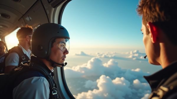 Ressentez l'adrénaline d'un saut en parachute inoubliable