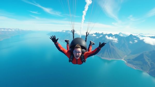 Ressentez l'adrénaline d'un saut en parachute inoubliable
